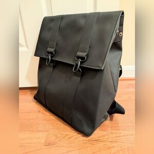 RAINS Black Backpack